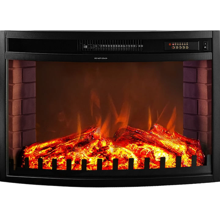 Semineu electric Roma mini alb & Zakynthos, Art Flame, 974x1200x318 mm, 1500W - 1 | YEO
