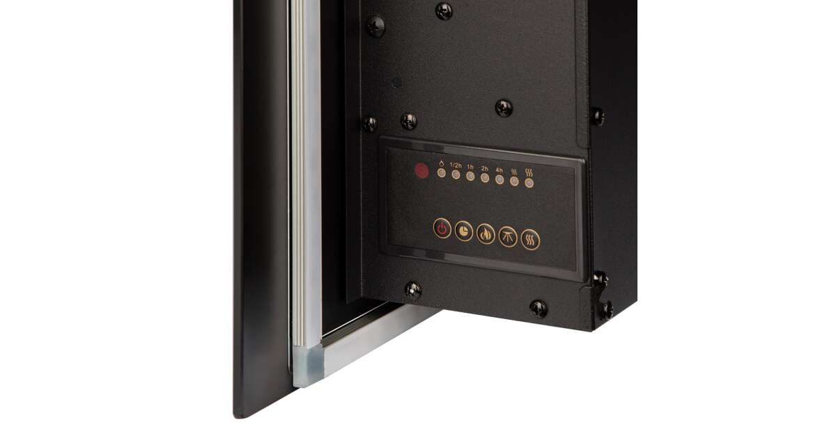 Semineu electric de perete Pebble, 508x1067x120 mm, 1500W - 3 | YEO