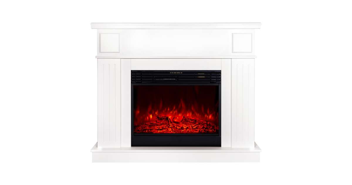 Semineu electric Marina prestige alb & Mirabella, Art Flame, 1060x1300x300 mm, 1950W