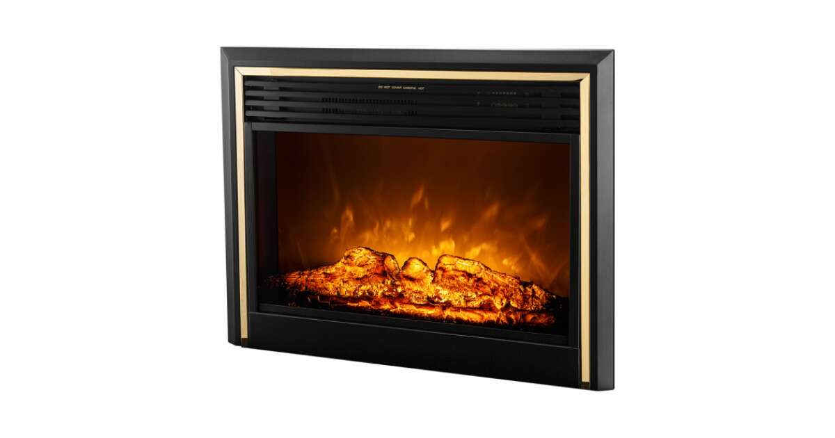 Semineu electric Versailles gold maxi & Richi, Art Flame, 1010x1400x330 mm, 1950 W