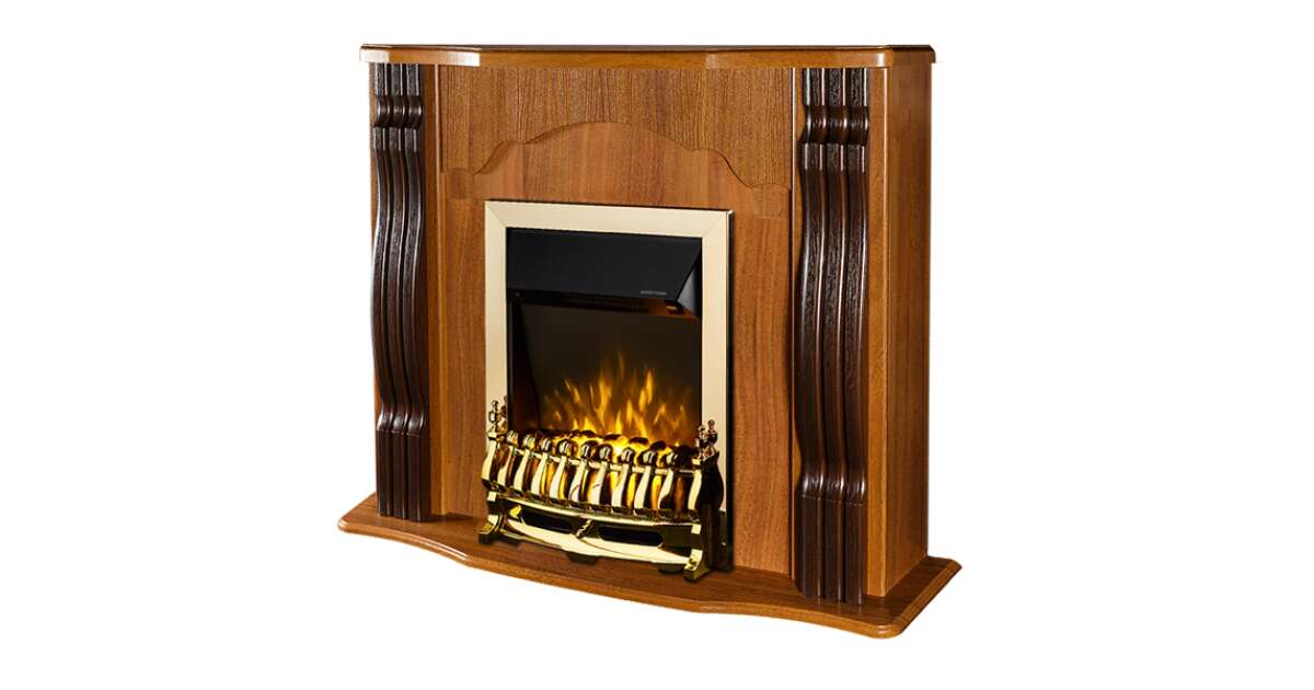 Semineu electric Clasic nuc & Galileo gold, Art Flame, 883x950x300 mm, 2000W - 1 | YEO