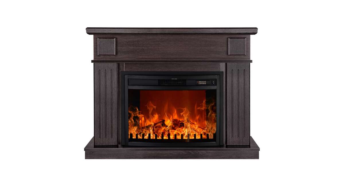Semineu electric Marina maxi Maro inchis & Zakynthos, Art Flame, 900x1165x300 mm, 1500W - 1 | YEO