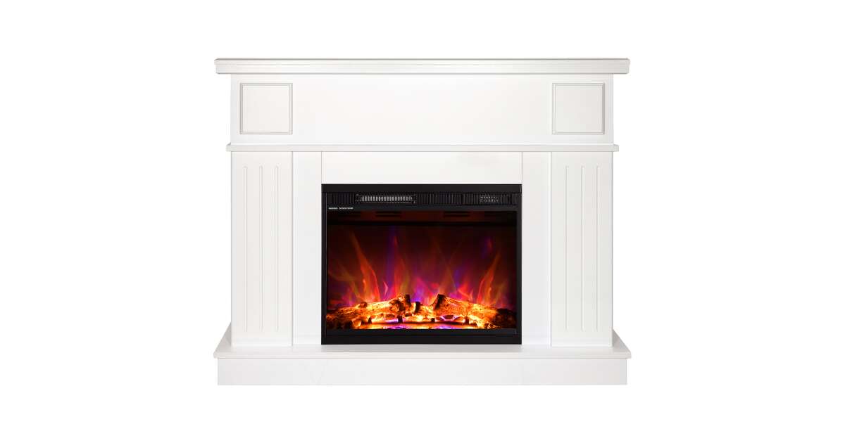 Semineu electric Olimpia alb & Lorance color, Art Flame, 950x1200x300 mm - 1 | YEO