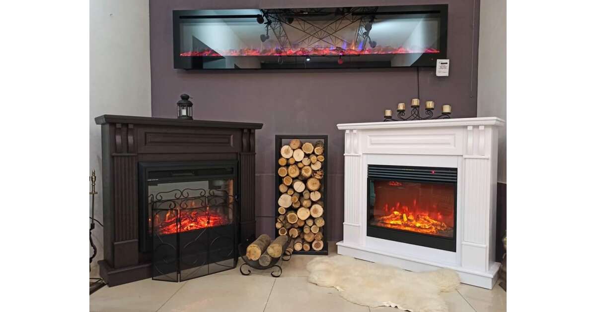 Semineu electric Verona & Mirabella, Art Flame, 1125x1200x310 mm, 1950W - 1 | YEO