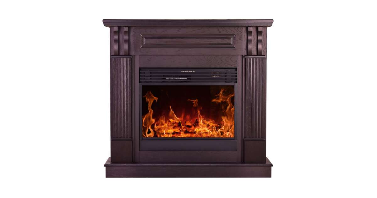 Semineu electric Verona Maro inchis & Mirabella, Art Flame, 1125x1200x310 mm, 1950W - 1 | YEO