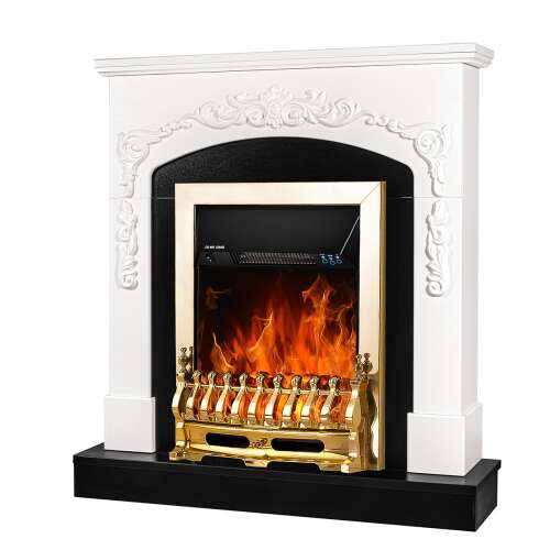 Semineu electric Casanova & Galileo gold, Art Flame, 975x900x250 mm, 2000W