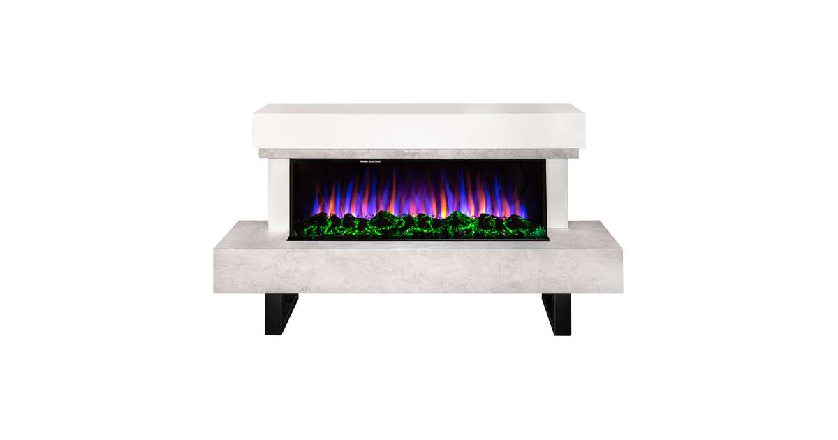 Semineu electric Monro & Dalas, Art Flame, 750x1400x300 mm, 1500W