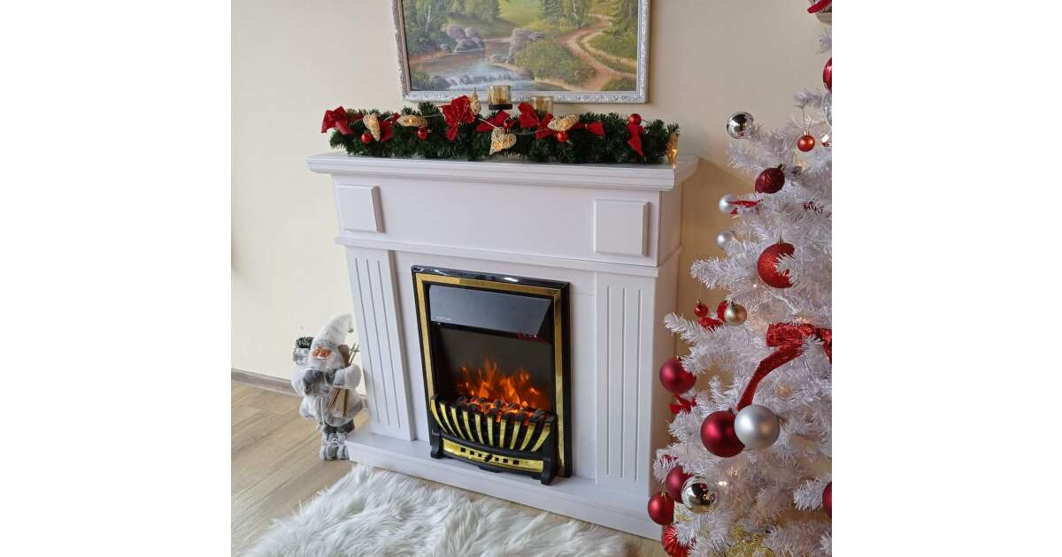 Semineu electric Marina alb & Meridian, Art Flame, 997x1034x270 mm, 2000W