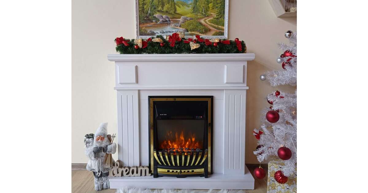 Semineu electric Marina alb & Meridian, Art Flame, 997x1034x270 mm, 2000W - 3 | YEO