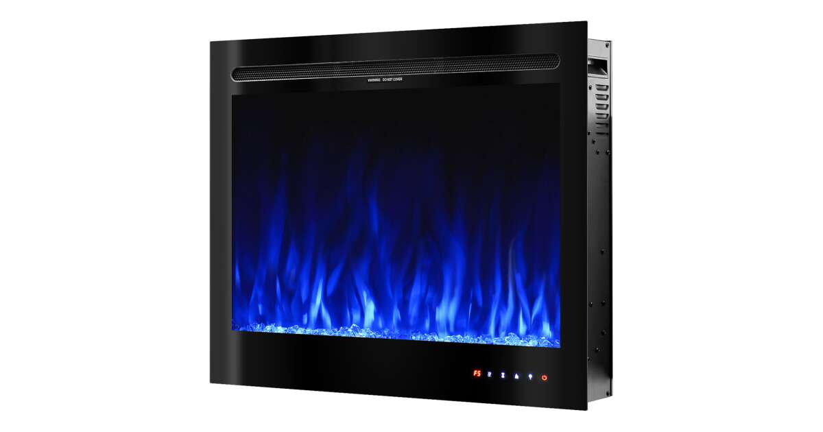 Semineu electric de perete-incorporabil Colorado, 633x771x142 mm, 1500W - 1 | YEO
