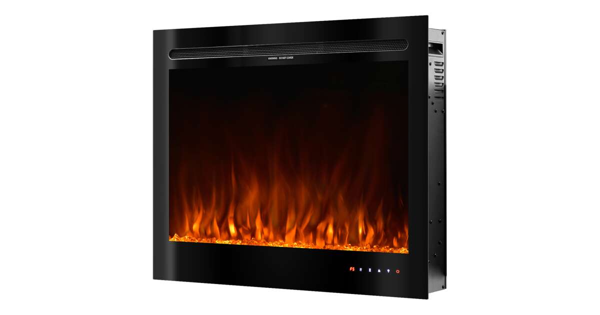 Semineu electric de perete-incorporabil Colorado, 633x771x142 mm, 1500W - 2 | YEO