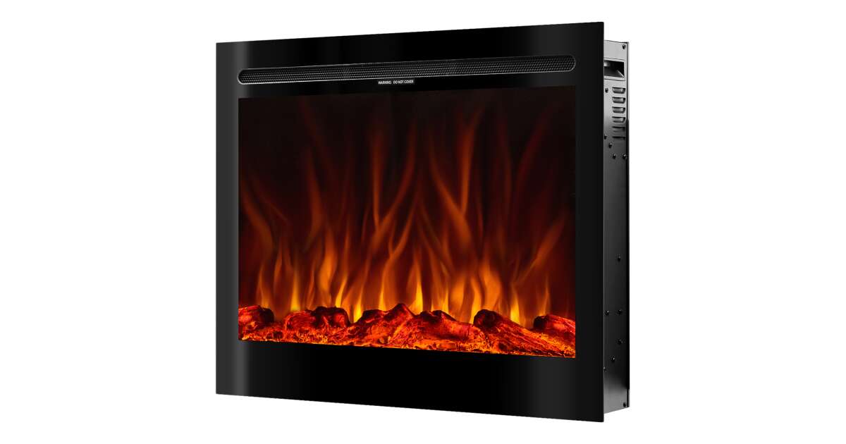 Semineu electric de perete-incorporabil Colorado, 633x771x142 mm, 1500W - 4 | YEO