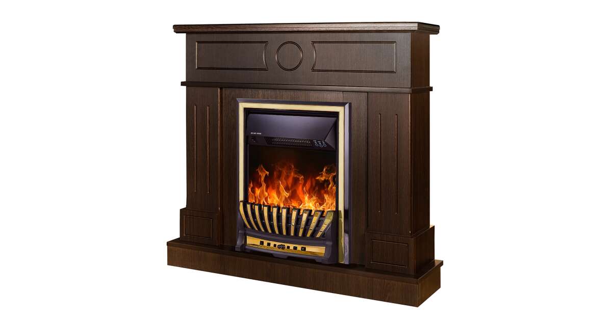 Semineu electric Ambasador Maro inchis & Meridian, Art Flame, 1000x1048x300 mm, 2000W - 1 | YEO