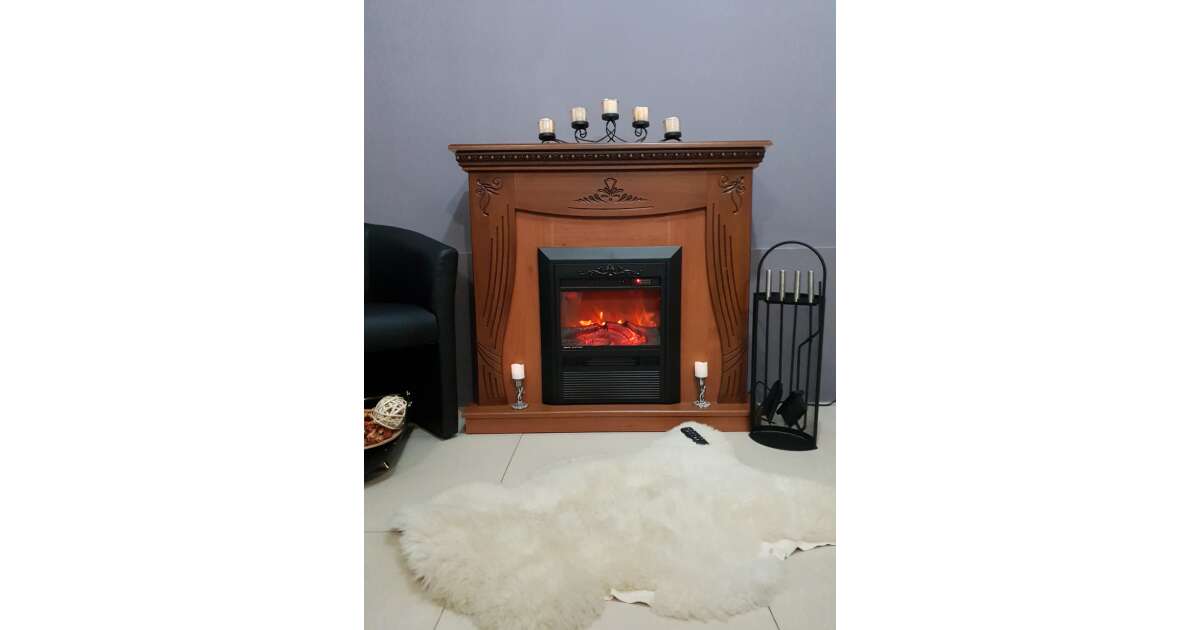 Semineu electric Napoli nuc & Cristina, Art Flame, 1035x1100x300 mm, 2000W - 3 | YEO