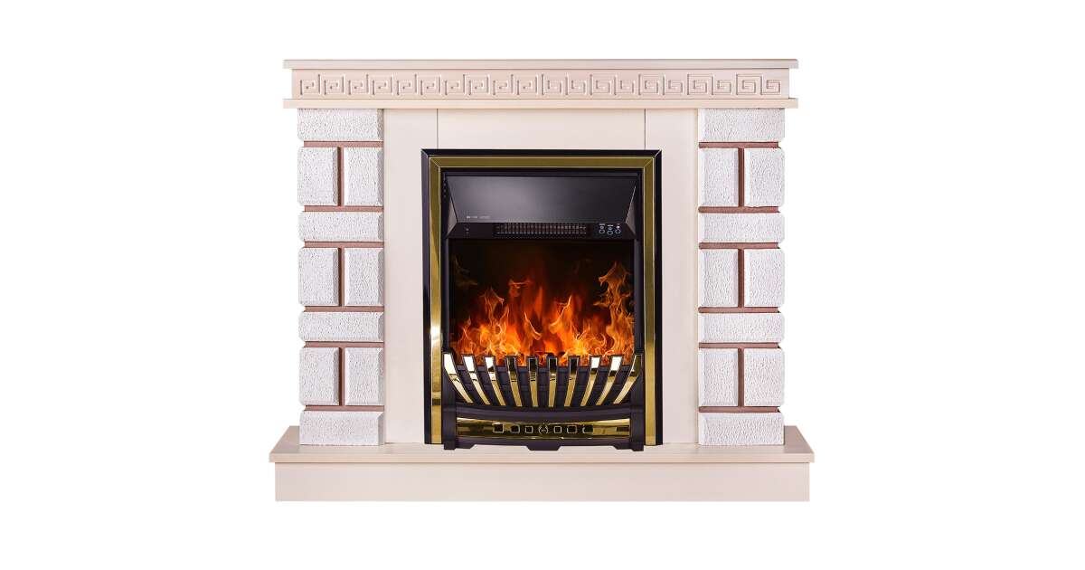 Semineu electric Nazary mini jasmine & Meridian, Art Flame, 874x1080x245 mm, 2000W
