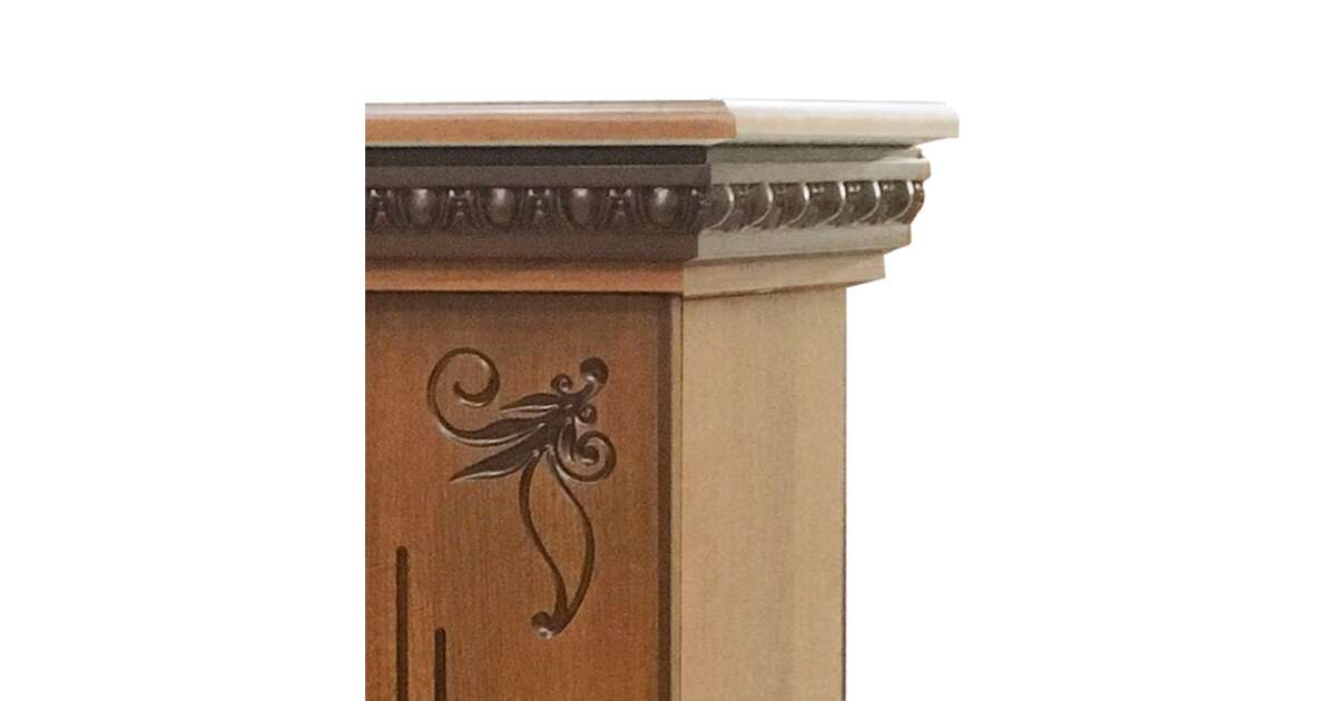 Semineu electric Napoli nuc & Galileo silver, Art Flame, 1035x1100x300 mm, 2000W