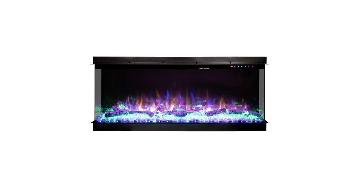 Semineu electric 3D incorporabil Haiti 65, 533x1651x332 mm, 1500W - 4 | YEO