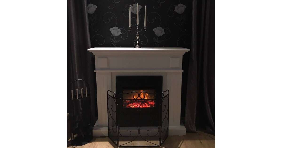 Semineu electric Marina alb & Cristina, Art Flame, 997x1034x270 mm, 2000W - 1 | YEO