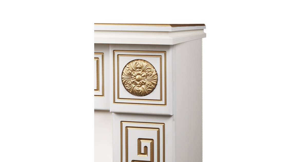 Semineu electric Versailles gold maxi & Mirabella, Art Flame, 1010x1400x330 mm, 1950W - 1 | YEO