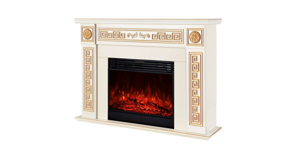 Semineu electric Versailles gold maxi & Mirabella, Art Flame, 1010x1400x330 mm, 1950W - 3 | YEO