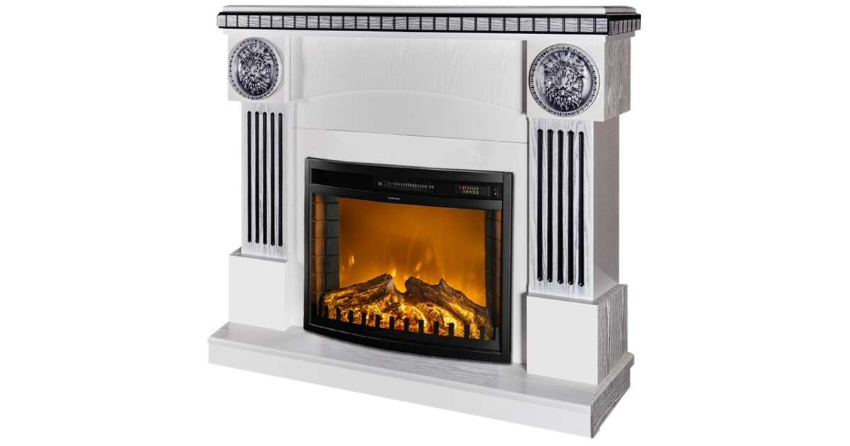 Semineu electric Prometeu & Zakynthos, Art Flame, 1050x1200x330 mm, 1500W