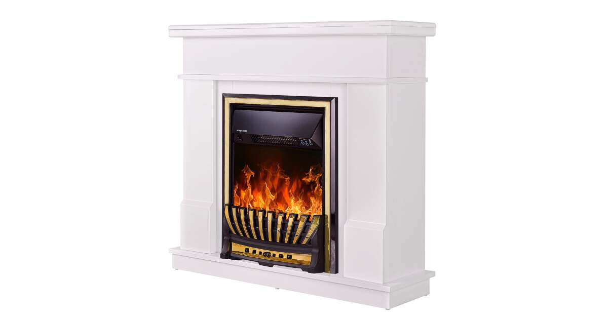 Semineu electric Rodos & Meridian, Art Flame, 1000x1034x300 mm, 2000W