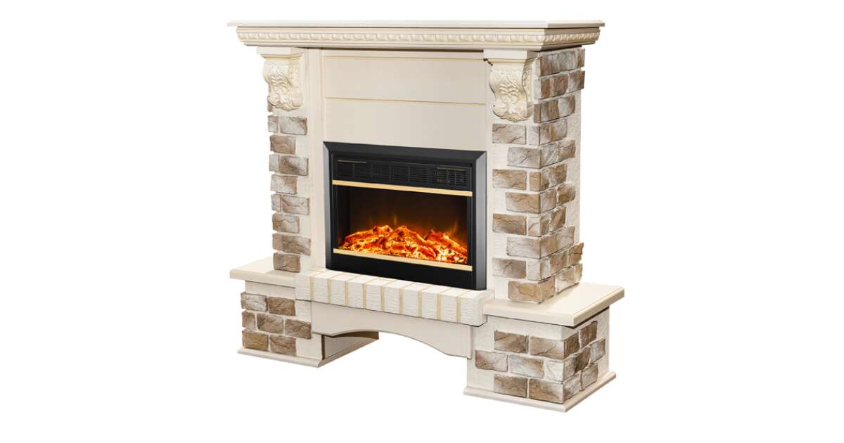 Semineu electric Topaz & Mars, Art Flame, 1090x1100x330 mm, 1500W - 1 | YEO