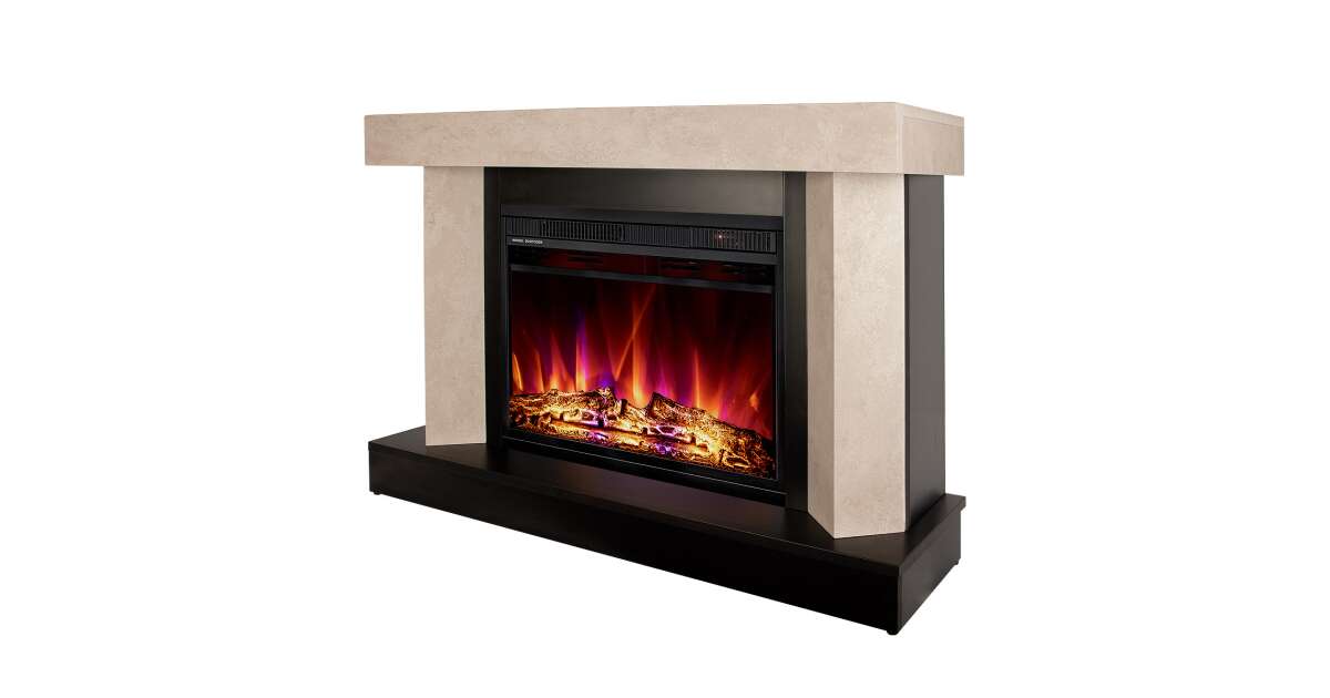Semineu electric Palermo mini & Lorance color, Art Flame, 750x1050x320 mm, 1500W