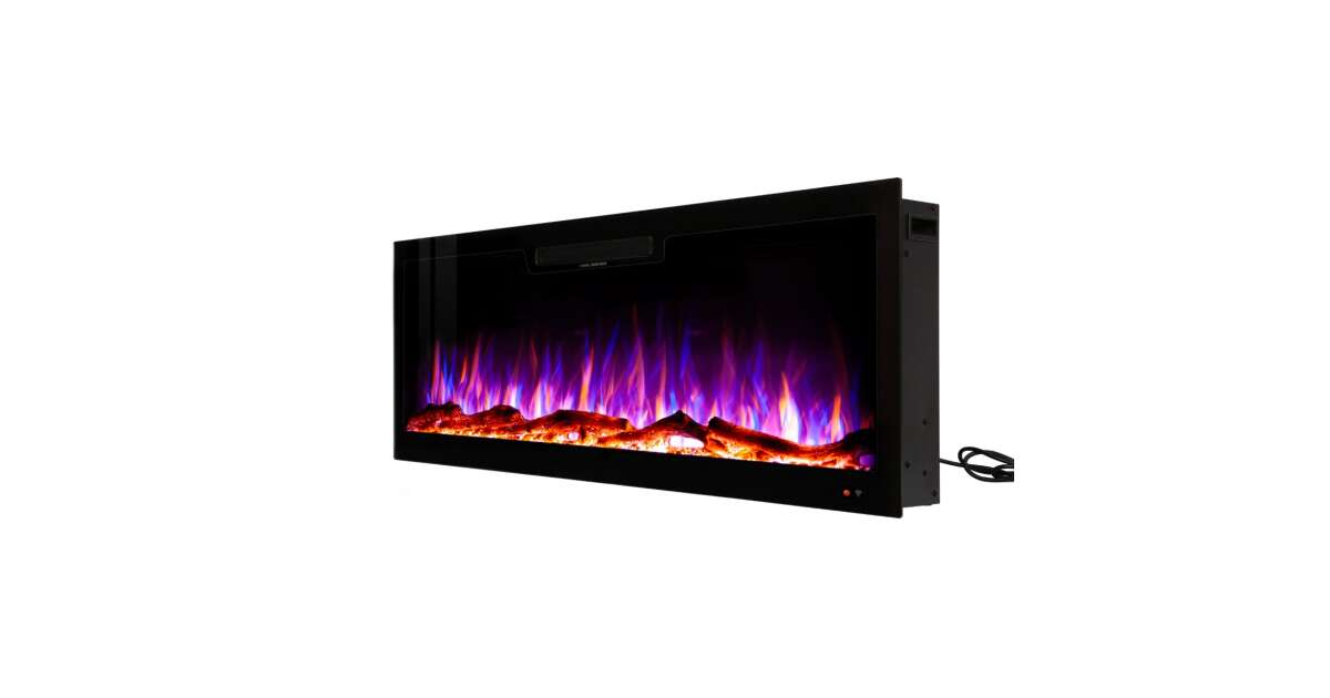 Semineu electric de perete-incorporabil Vegas 60, 457x1524x126 mm, 1500W - 2 | YEO