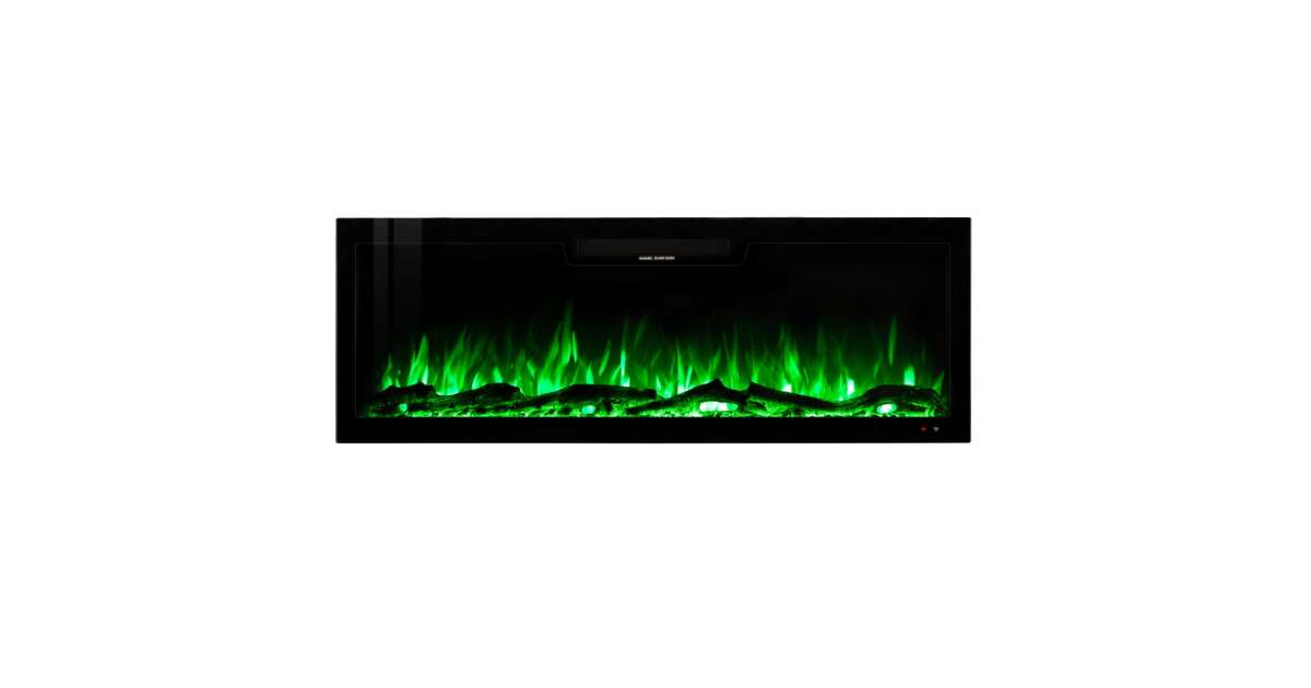 Semineu electric de perete-incorporabil Vegas 60, 457x1524x126 mm, 1500W - 4 | YEO
