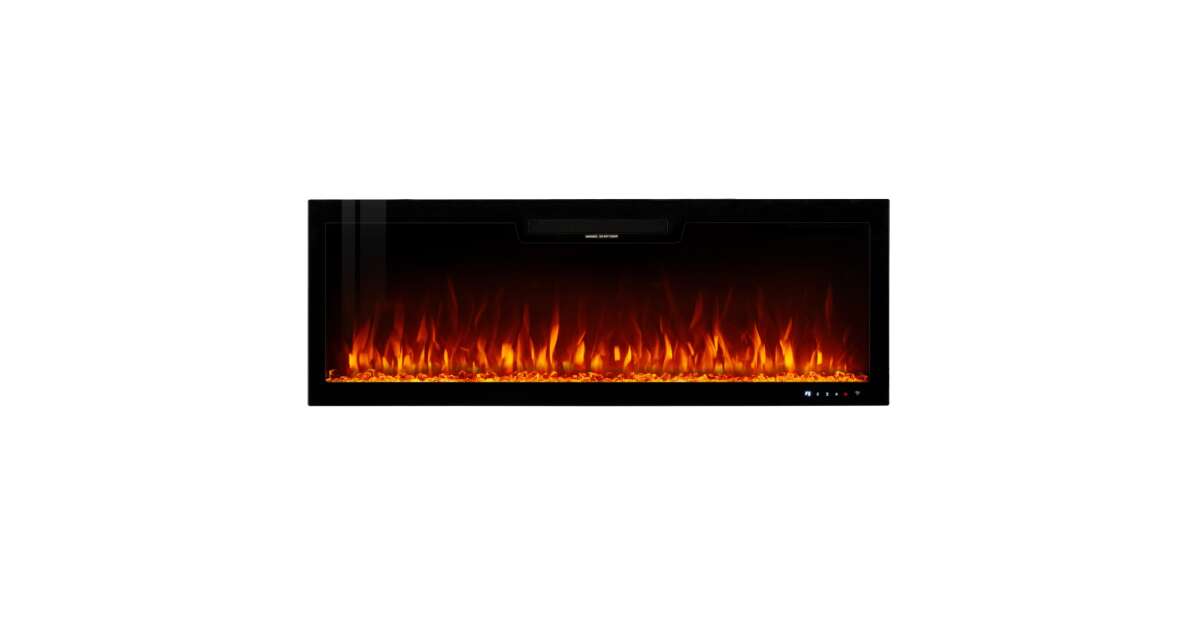 Semineu electric de perete-incorporabil Vegas 50, 457x1270x126 mm, 1500W - 4 | YEO