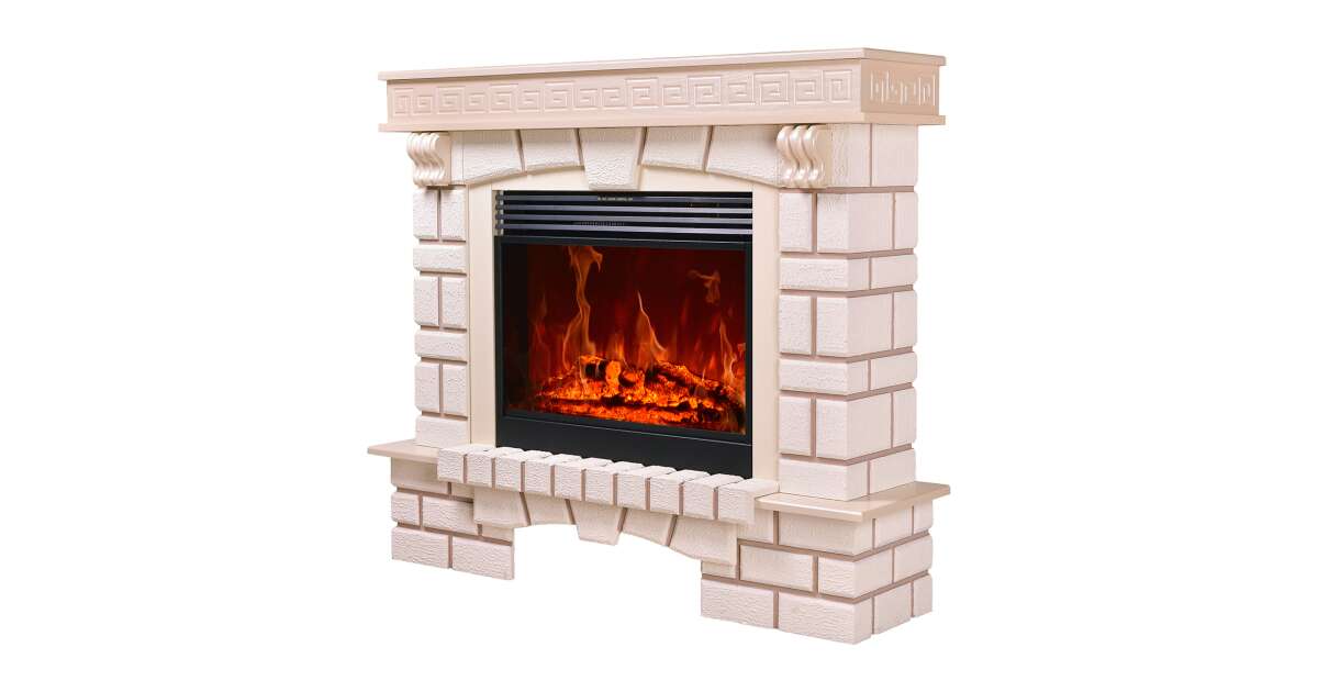 Semineu electric Nazary jasmine & Mirabella, Art Flame, 1136x1328x375 mm, 1950W - 3 | YEO