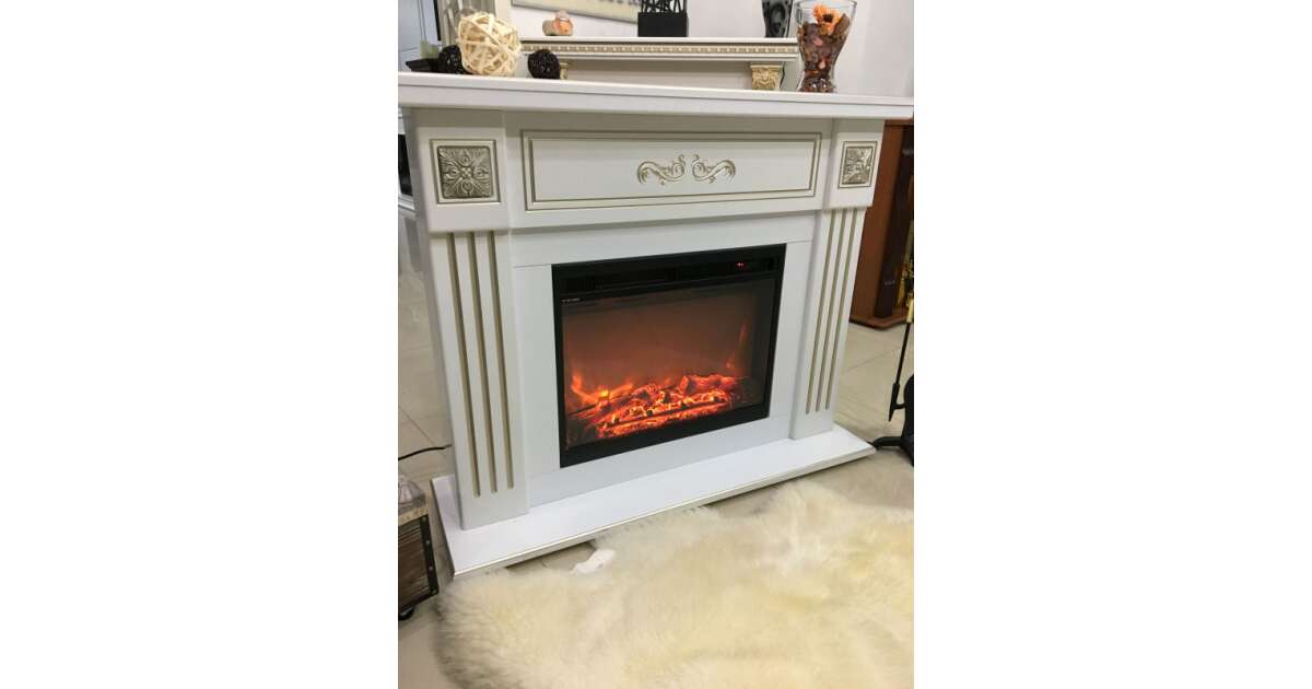 Semineu electric Praga & Lorance color, Art Flame, 883x1087x290 mm, 1500W - 3 | YEO