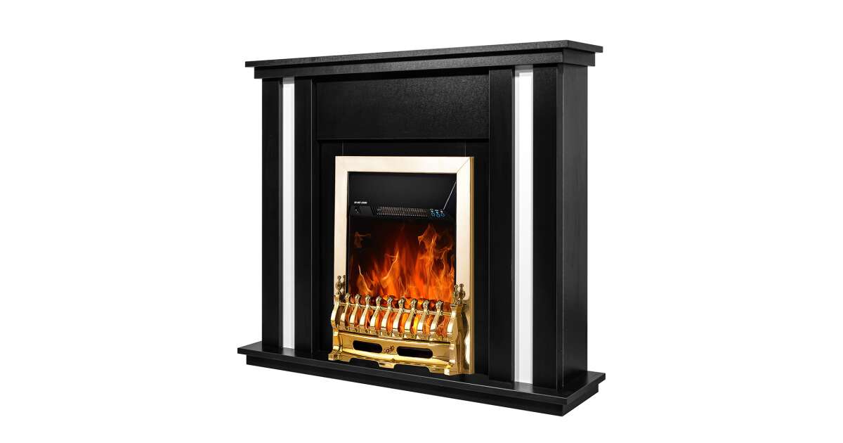 Semineu electric Gustavo & Galileo gold, Art Flame, 950x1100x270 mm, 2000W