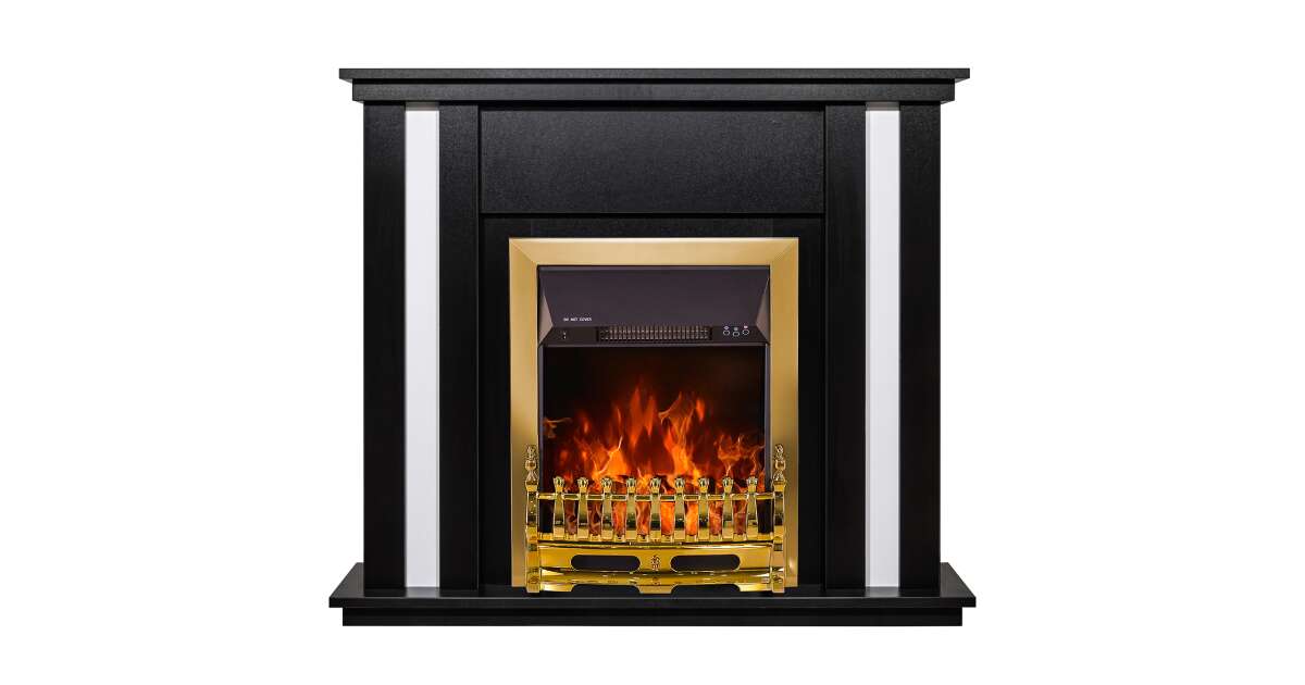 Semineu electric Gustavo & Galileo gold, Art Flame, 950x1100x270 mm, 2000W