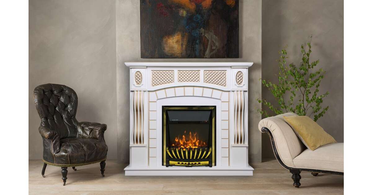 Semineu electric Amsterdam alb & Meridian, Art Flame, 1120x1150x300 mm, 2000W - 3 | YEO