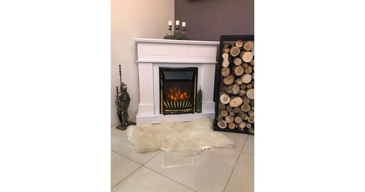 Semineu electric Ambasador alb & Meridian, Art Flame, 1000x1048x300 mm, 2000W - 1 | YEO