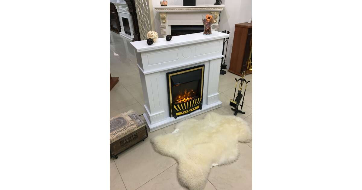 Semineu electric Ambasador alb & Meridian, Art Flame, 1000x1048x300 mm, 2000W - 2 | YEO