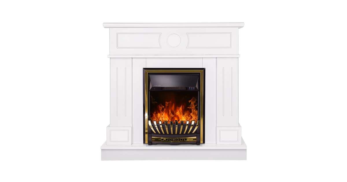 Semineu electric Ambasador alb & Meridian, Art Flame, 1000x1048x300 mm, 2000W - 3 | YEO