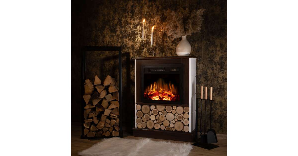 Semineu electric Andreea & Dionis, Art Flame, 900x700x250 mm, 1500W - 4 | YEO