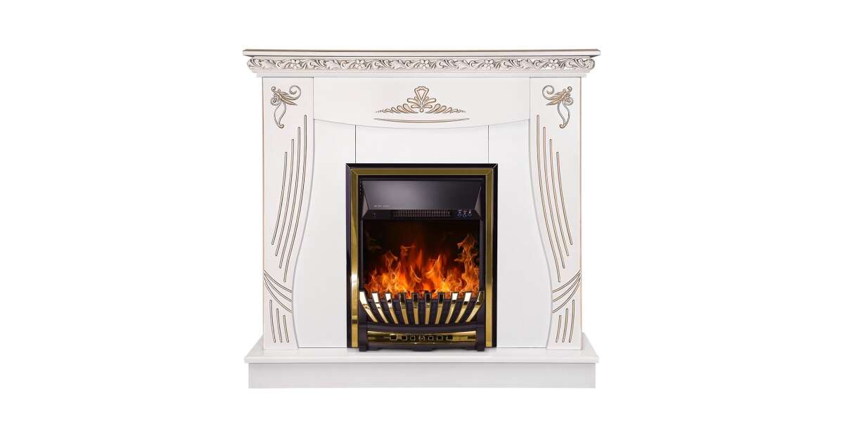 Semineu electric Napoli alb & Meridian, Art Flame, 1035x1100x300 mm, 2000W - 1 | YEO