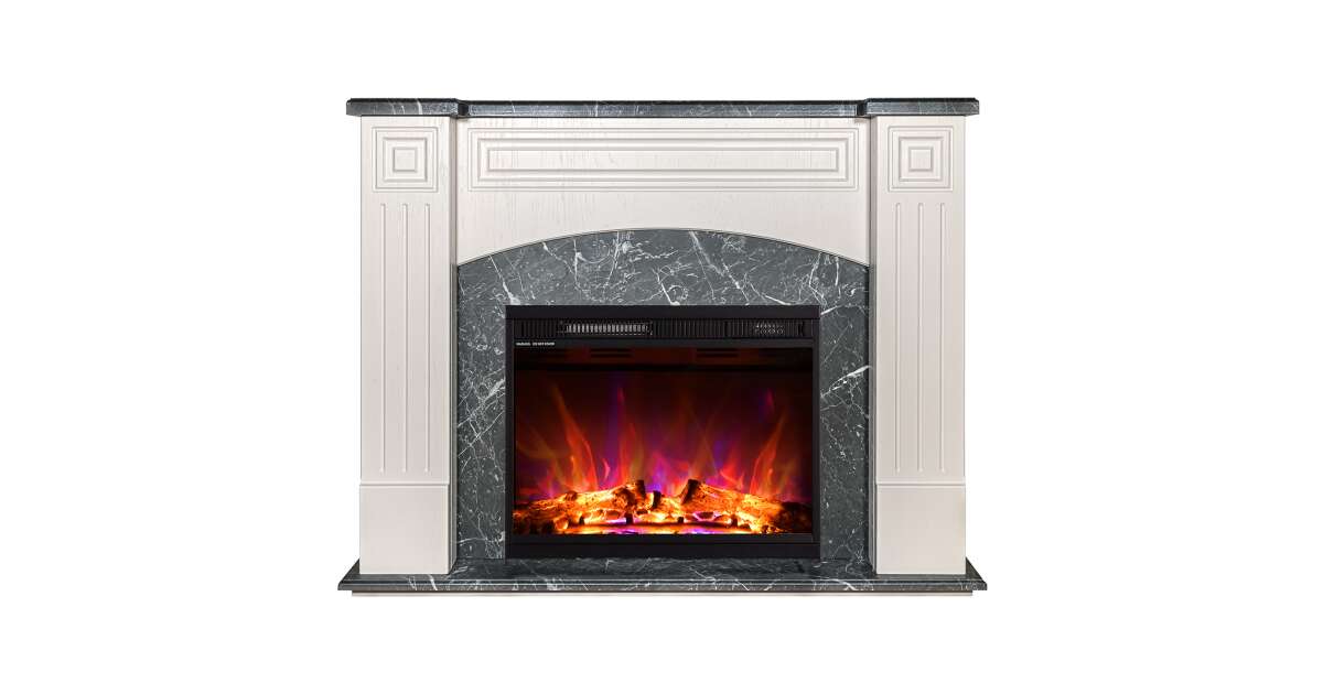 Semineu electric Magnolia & Lorance color, Art Flame, 900x1150x320 mm, 1500W - 2 | YEO