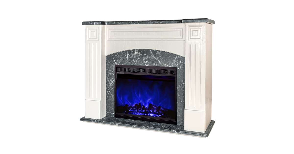 Semineu electric Magnolia & Lorance color, Art Flame, 900x1150x320 mm, 1500W - 3 | YEO