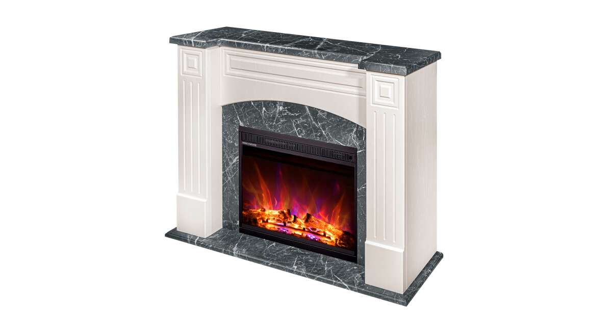 Semineu electric Magnolia & Lorance color, Art Flame, 900x1150x320 mm, 1500W - 4 | YEO