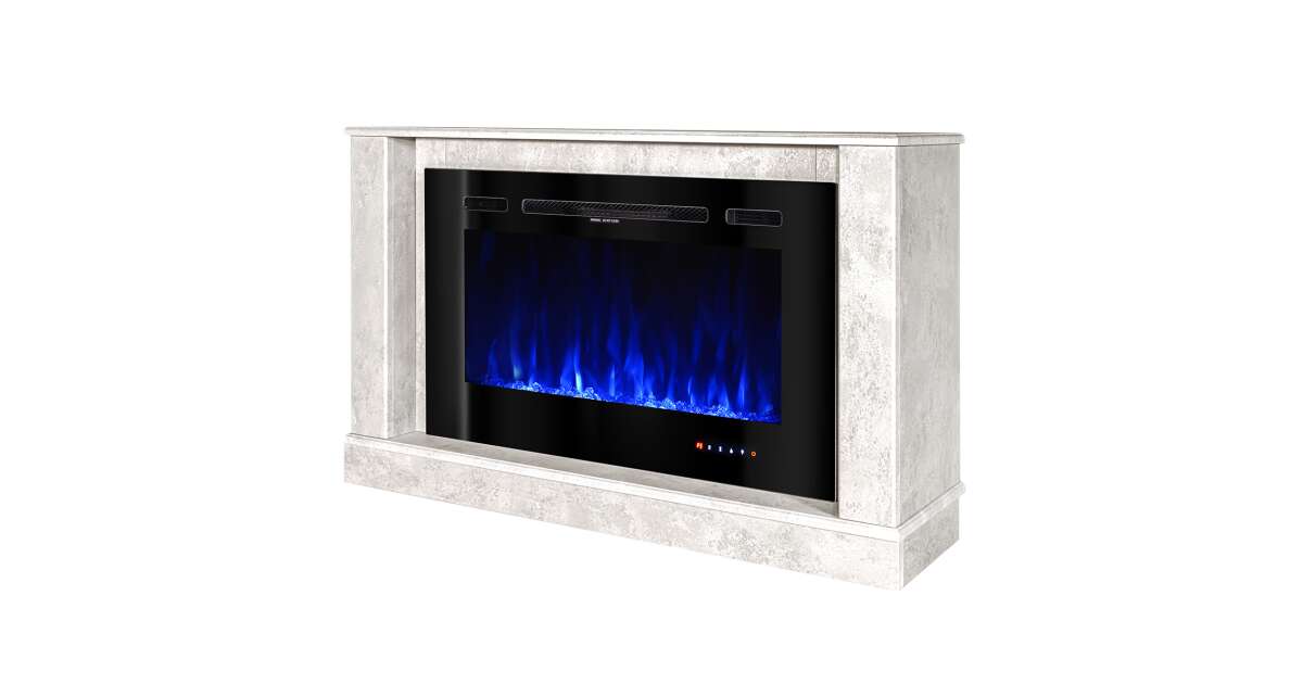 Semineu electric Bernard mini lux & Adeli, Art Flame, 725x1215x300 mm, 1500W - 3 | YEO