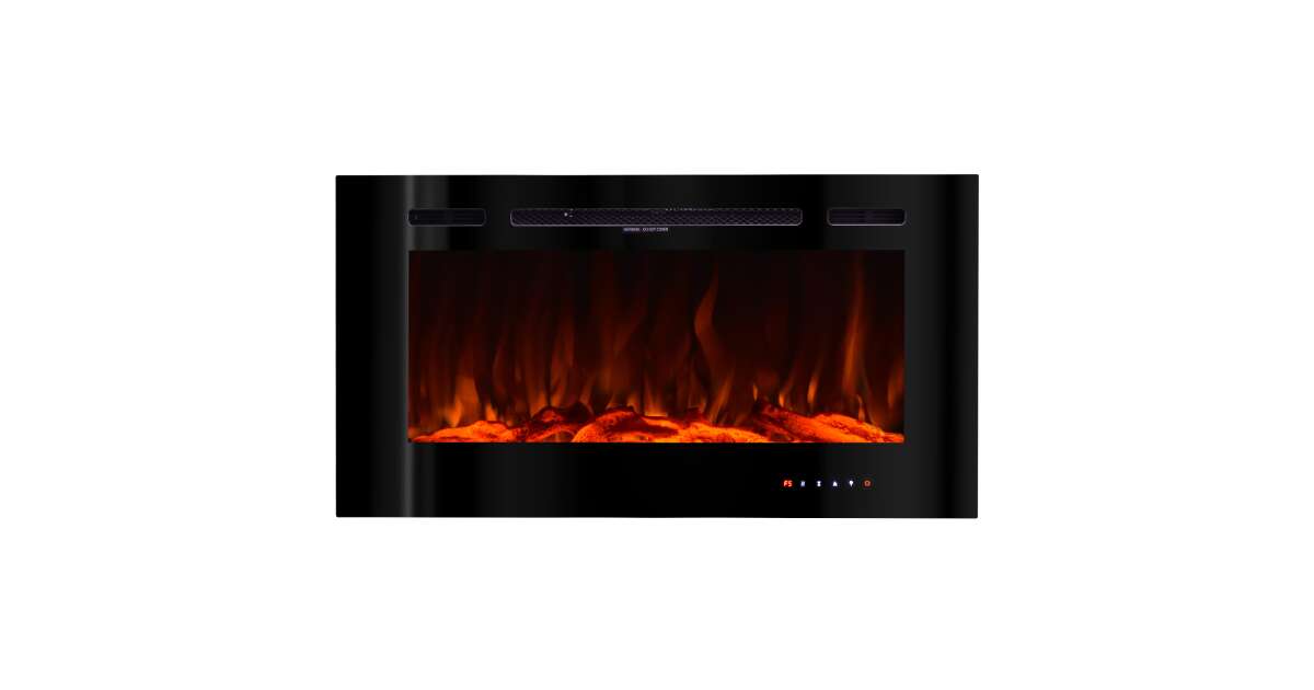 Semineu electric de perete-incorporabil Beverly, 544x1016x140 mm, 1500W - 4 | YEO