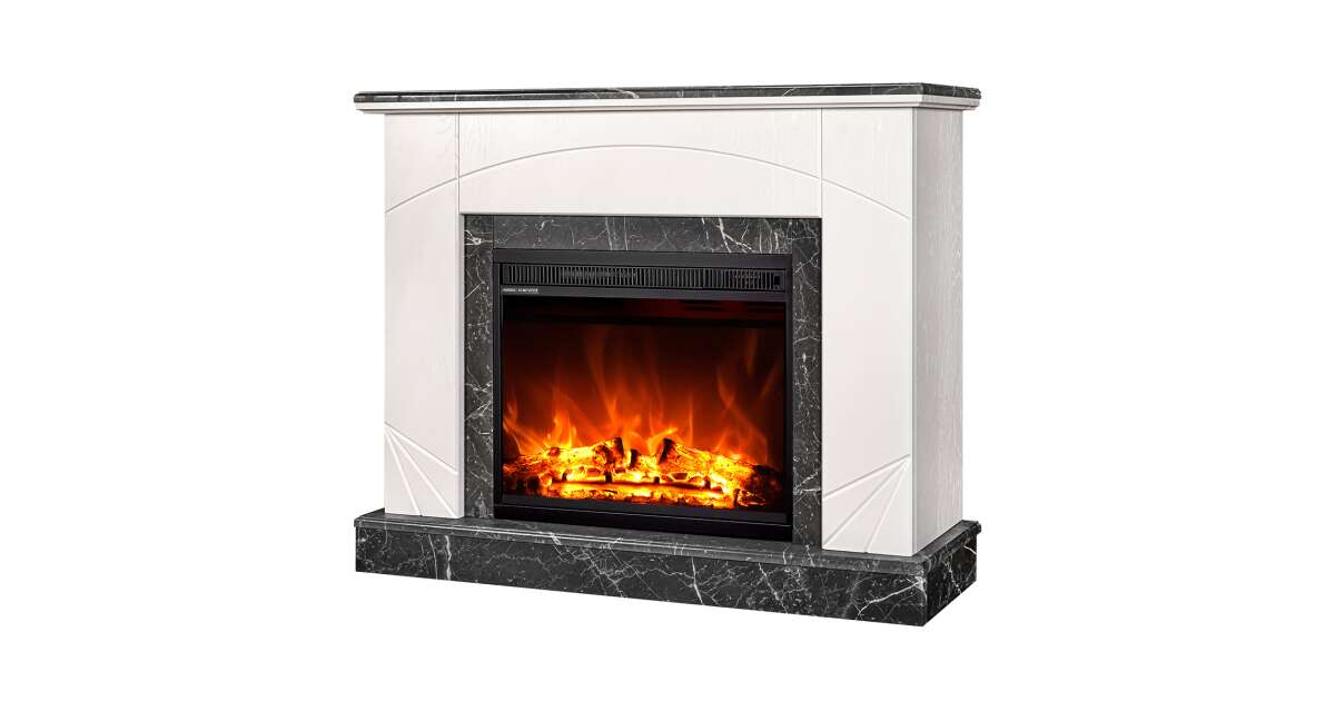 Semineu electric Madeira lux & Lorance color, Art Flame, 850x1100x270 mm, 1500W