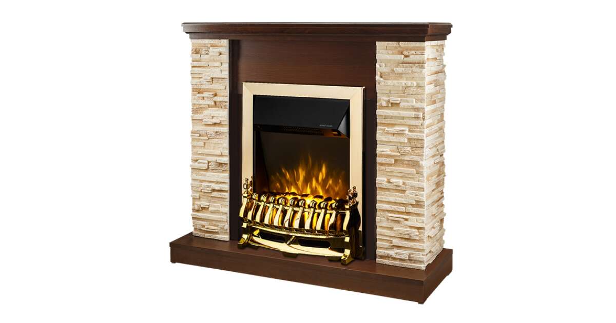 Semineu electric Rock nuc & Galileo gold, Art Flame, 903x980x300 mm, 2000W - 2 | YEO