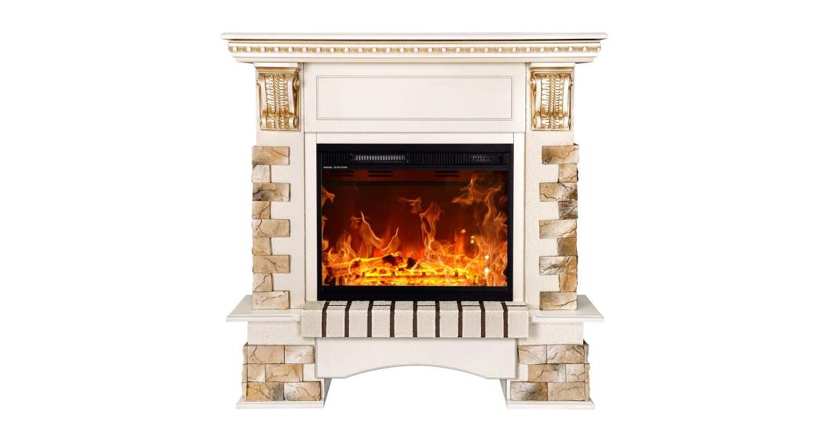Semineu electric Topaz & Lorance color, Art Flame, 1090x1100x330 mm, 1500W - 2 | YEO