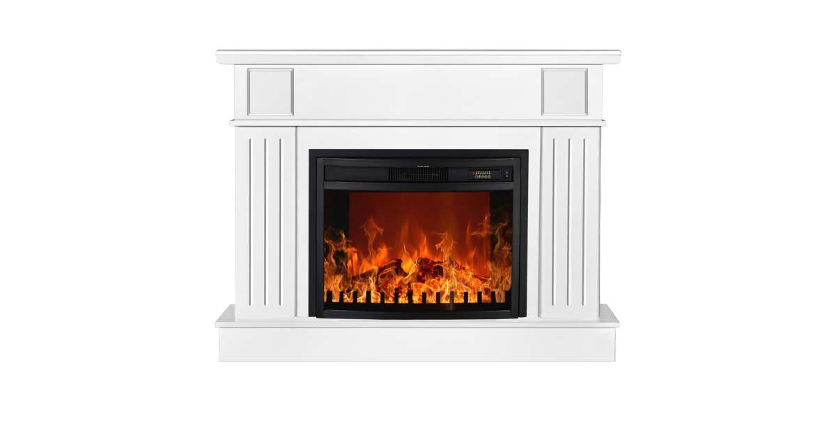 Semineu electric Marina maxi alb & Zakynthos, Art Flame, 900x1165x300 mm, 1500W - 3 | YEO
